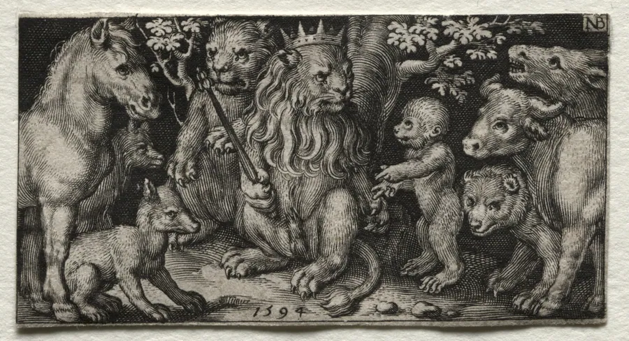 The King of Beasts by Nicolaes de Bruyn