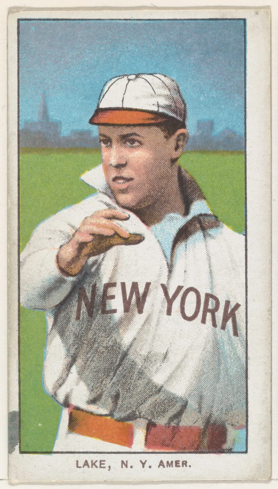 Lake, New York, American League, from the White Border series (T206) for the American Tobacco Company by American Tobacco Company