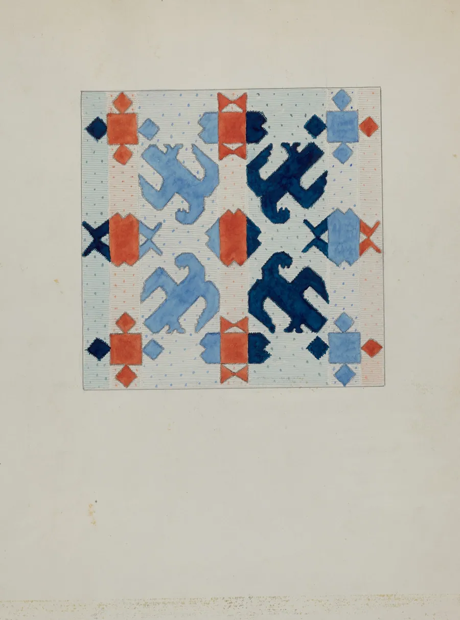 Woven Wool Bedspread by Christopher Hobbs