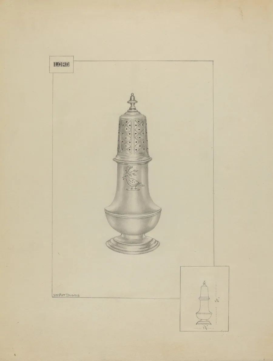 Silver Pepper Pot by Hester Duany