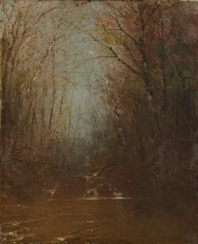 Forest Interior with Stream