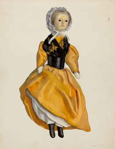Wooden Jointed Doll