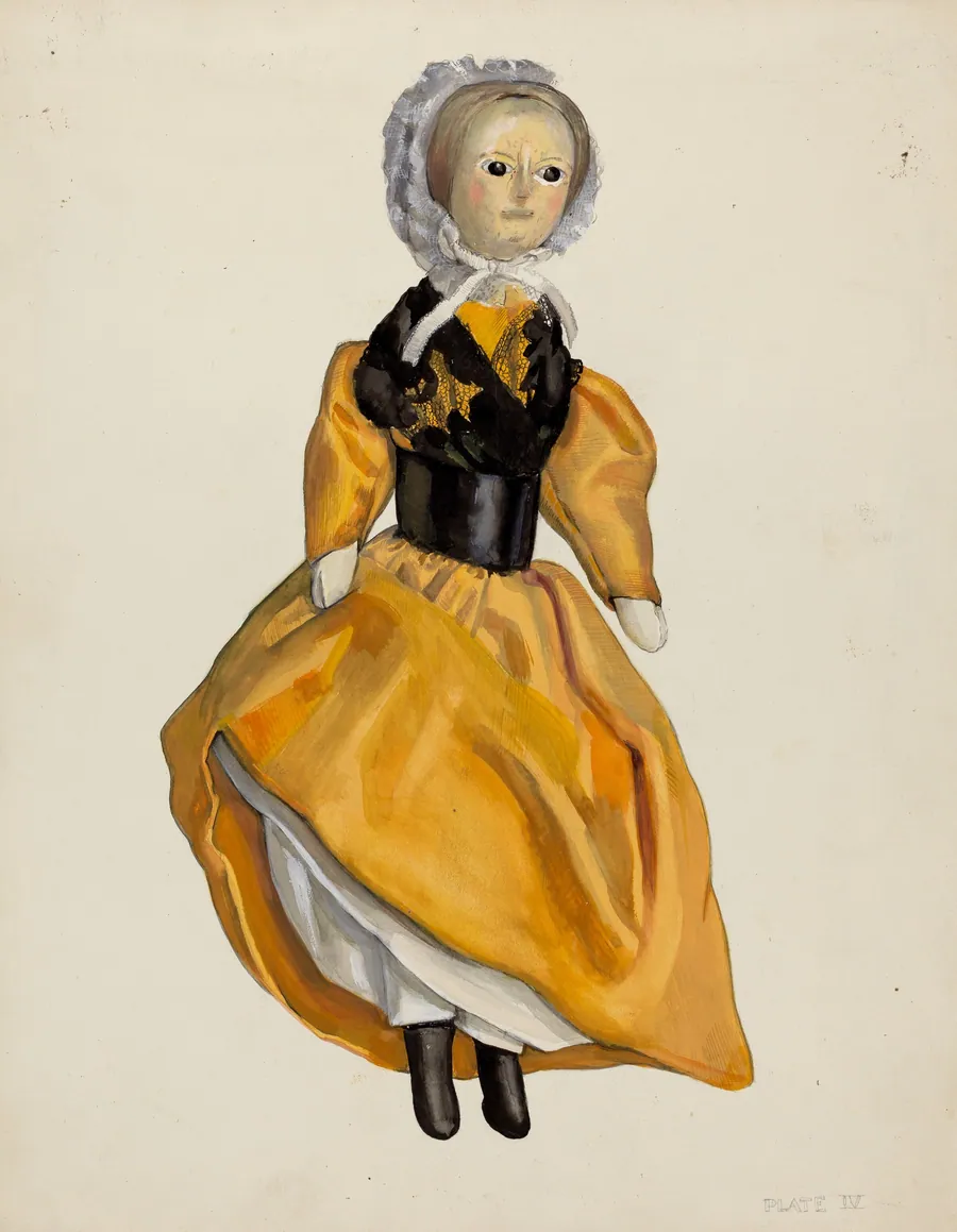 Wooden Jointed Doll by Jane Iverson