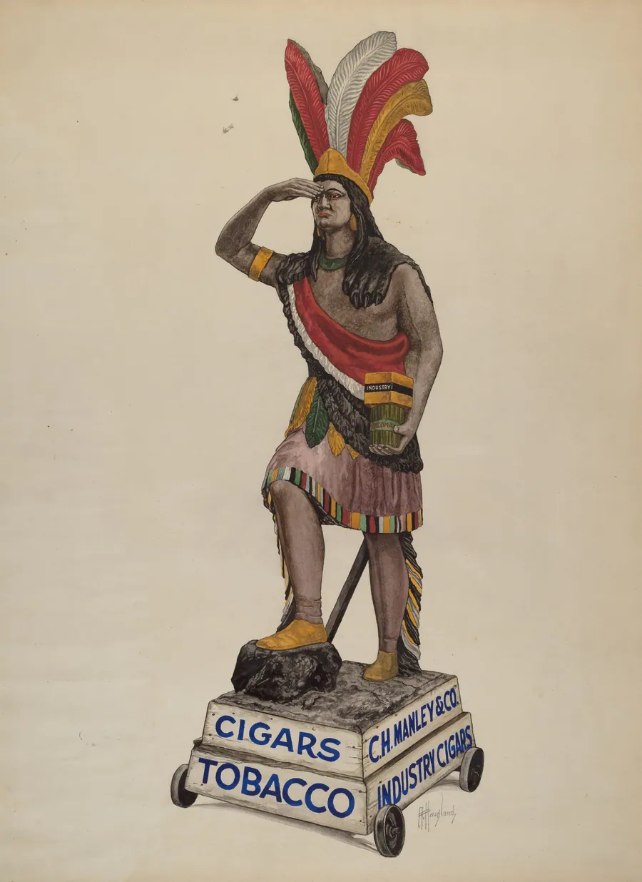 Cigar Store Indian by Augustine Haugland
