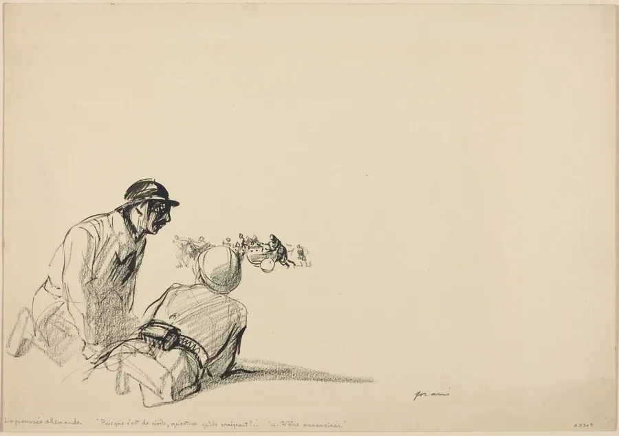 German Advance by Jean-Louis Forain