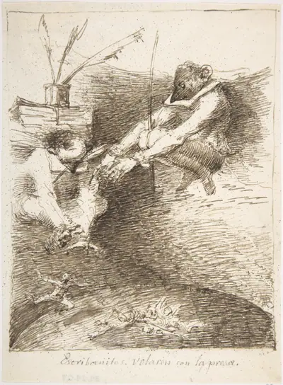 The Notaries Flew of With The Prey ("Escribanitos volaron con la presa")