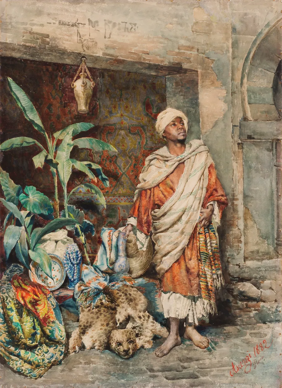 Figure of a Moor by Carlo Ascenzi, Italian, n.d.
