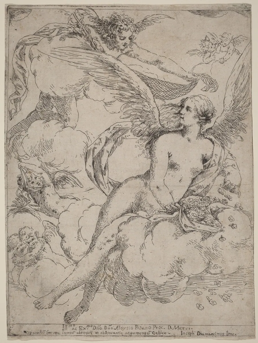 Flora and Mercury by Giuseppe Diamantini