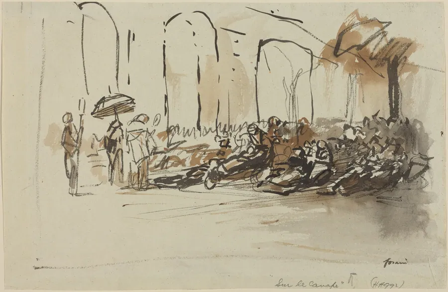 Sur le canape by Jean-Louis Forain