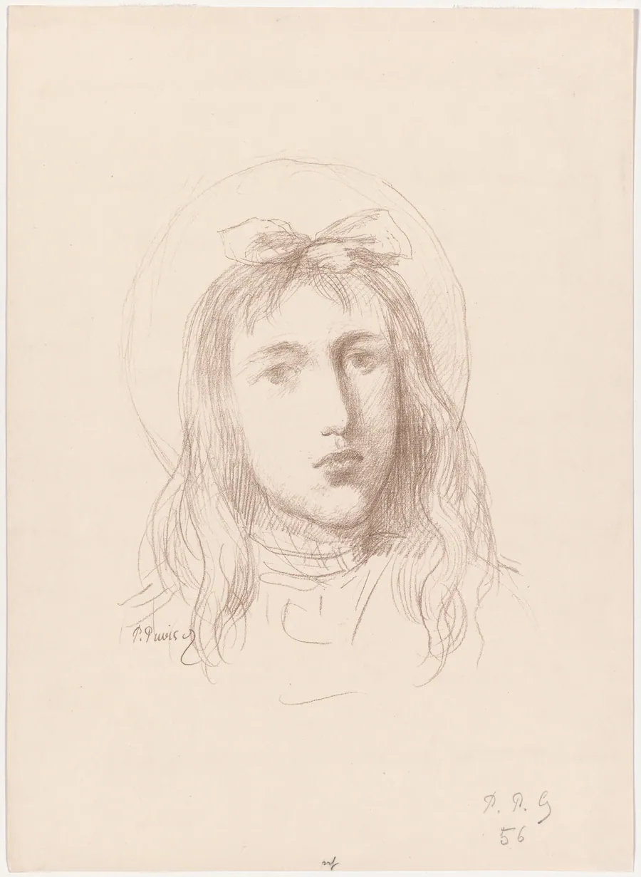 Tête de Jeune Fille by Pierre Puvis de Chavannes