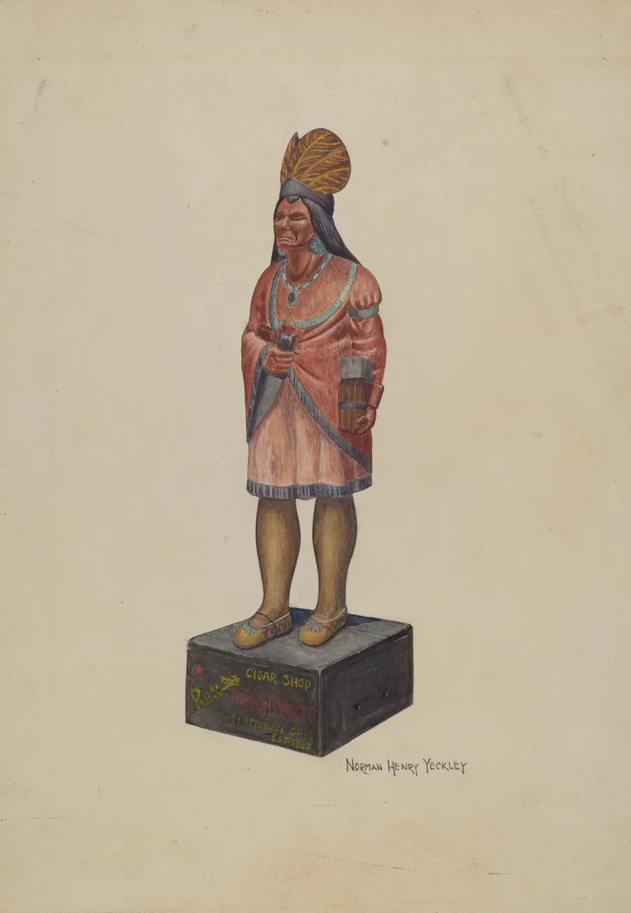 Cigar Store Indian by N.H. Yeckley