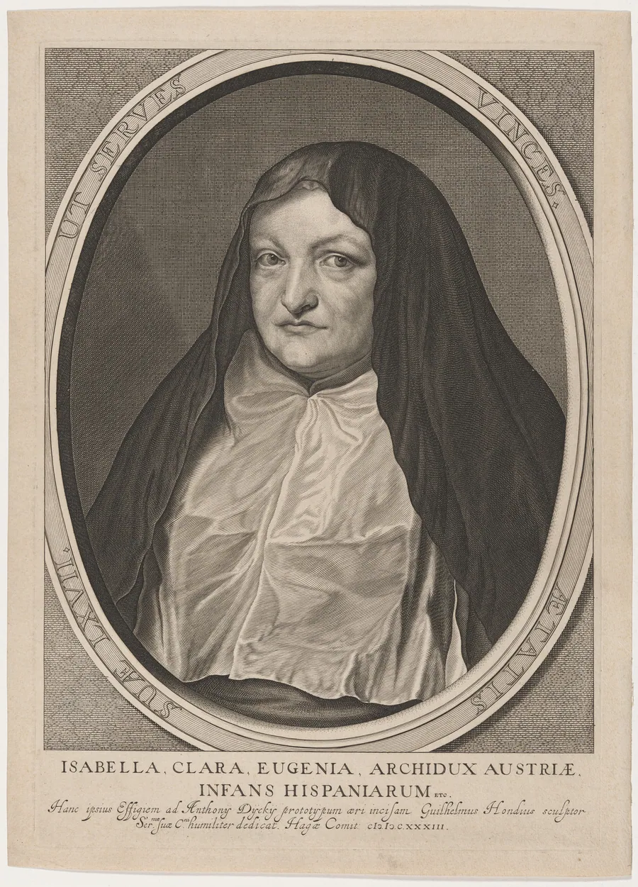 Isabella Clara Eugenia as a Nun by Willem Hondius