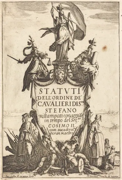 Frontispiece for the "Statutes of the Order of the Knights of Saint Stephen"