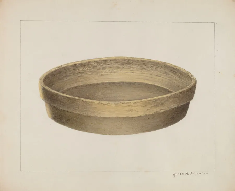 Pottery Flat Bowl by Annie B. Johnston
