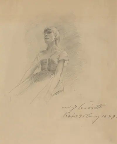 Seated Young Woman [recto]