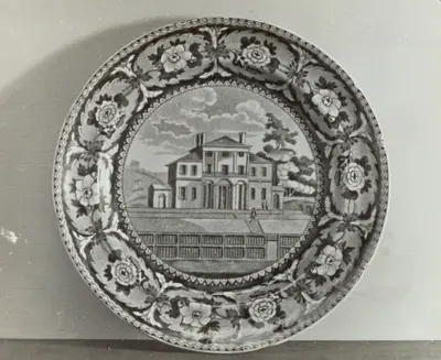 Plate - "Insane Hospital, Boston"