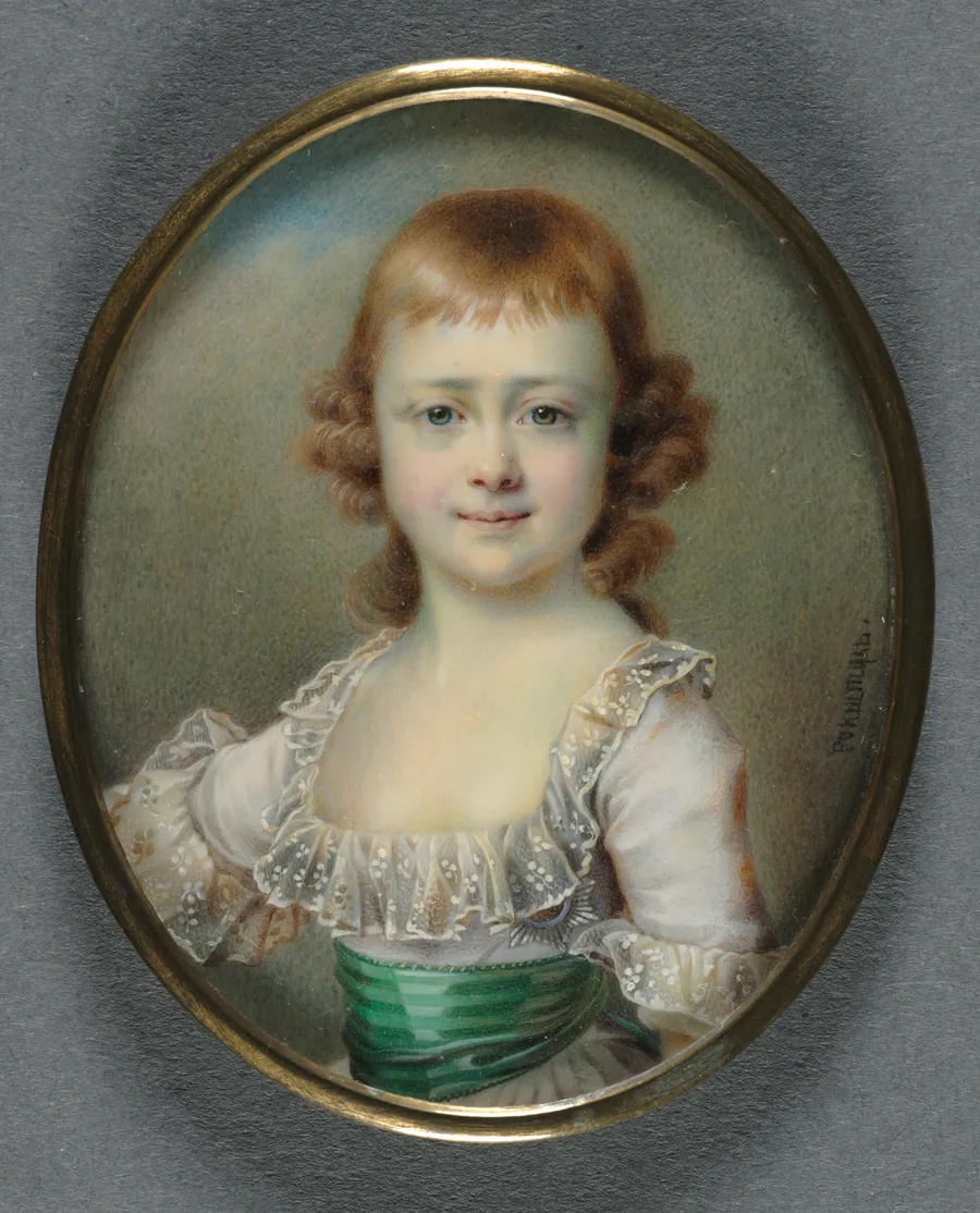 Portrait of Grand Duchess Catherine Pavlovna, later Queen of Württemberg by Alois Gustav Rockstuhl