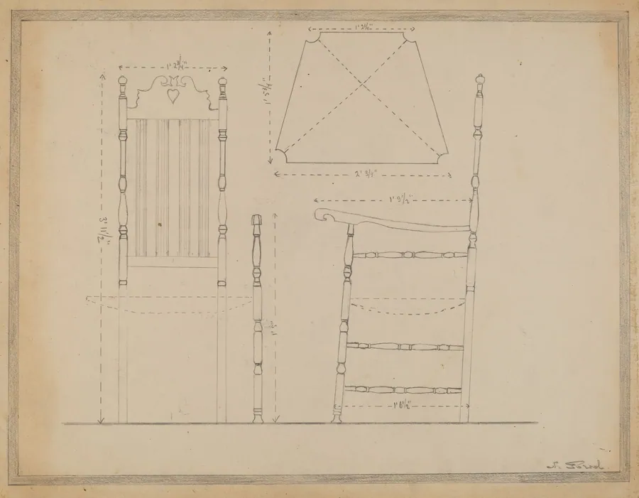 Drawing of Chair by Nicholas Gorid