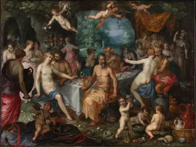 Gudernes festmåltid. Peleus' og Thetis' bryllupsfest