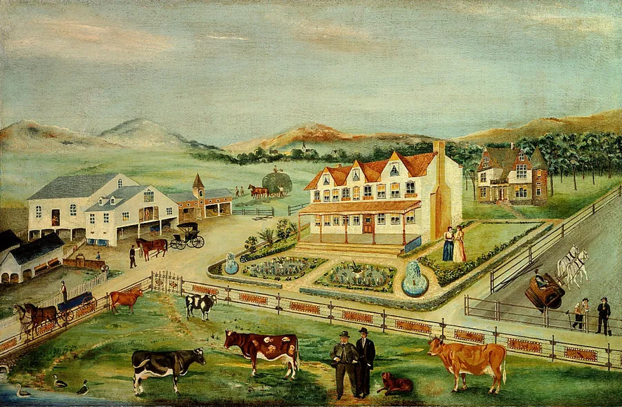 Bucks County Farm Outside Doylestown, Pennsylvania by American 19th Century