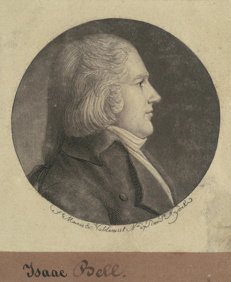 Isaac Bell by Charles B. J. Févret de Saint-Mémin