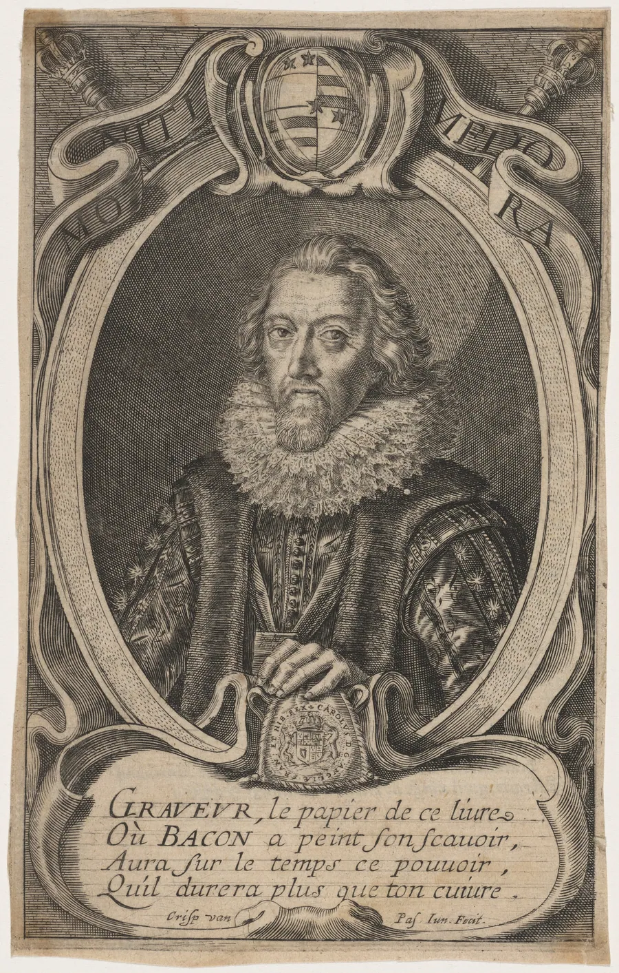 Sir Francis Bacon by Crispijn van de Passe II