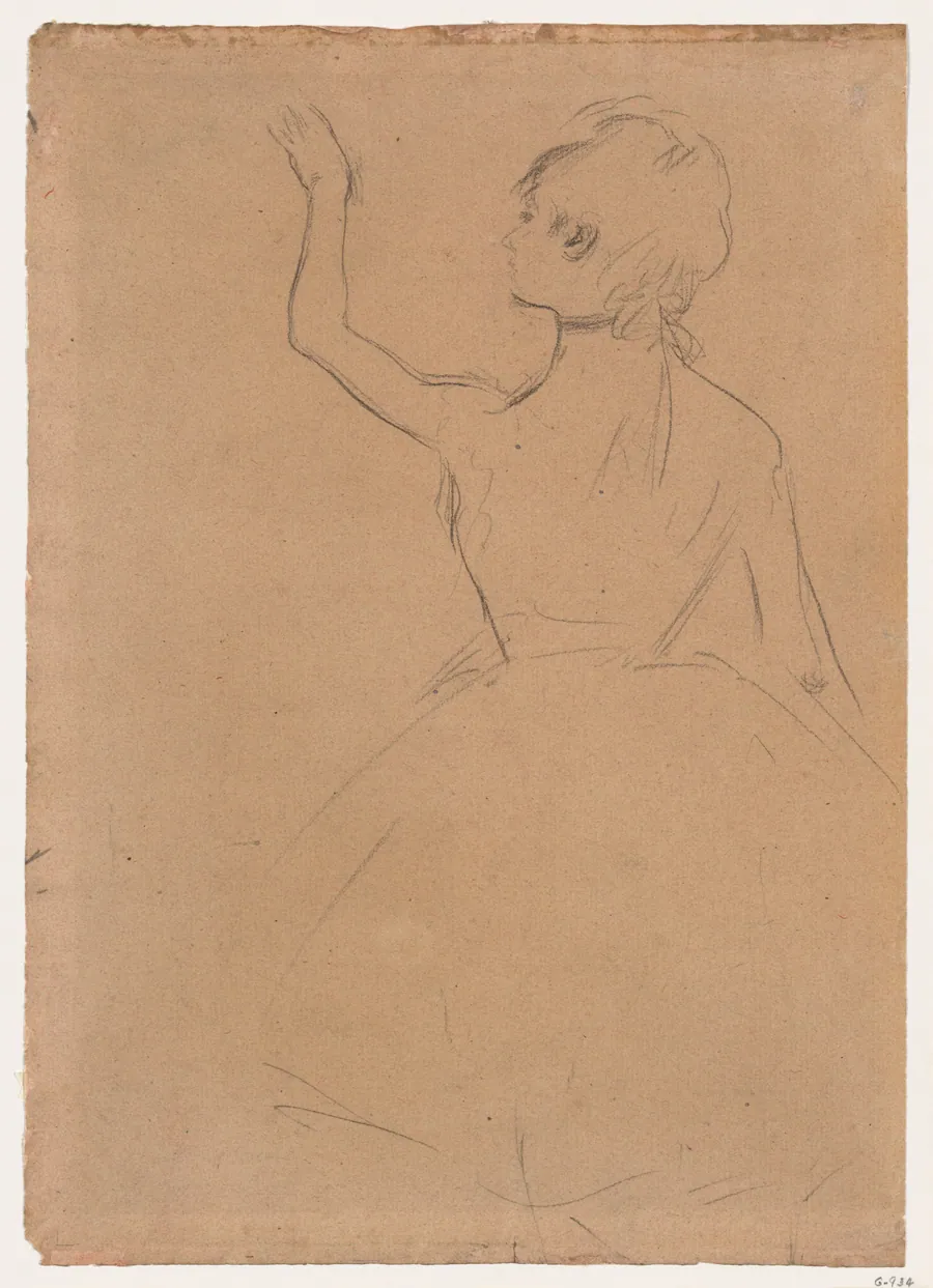 Study of a Ballet Dancer seen from the Back by Edgar Degas