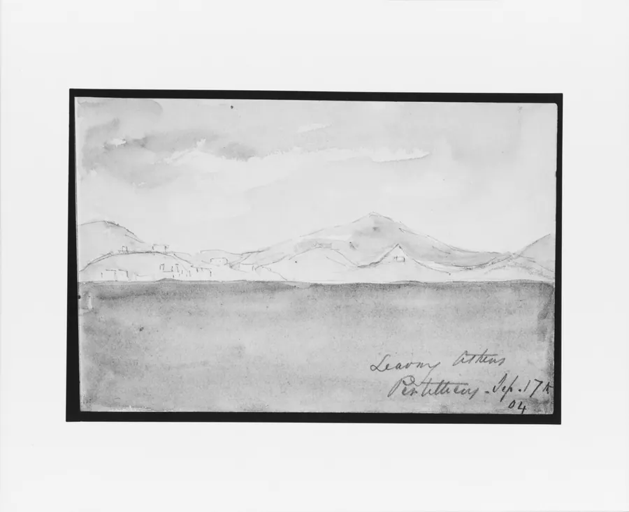Leaving Athens (from Sketchbook) by Mary Newbold Sargent