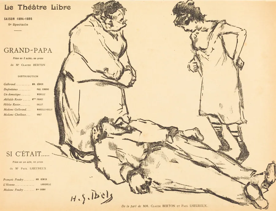 Grand-Papa; Si c'était by Henri-Gabriel Ibels