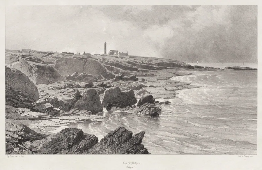 Cap St. Mathieu by Eugène Cicéri