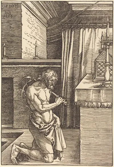 King David Doing Penance
