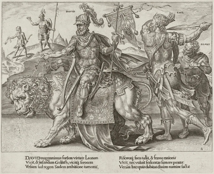 The Triumph of David by Dirck Volckertz Coornhert