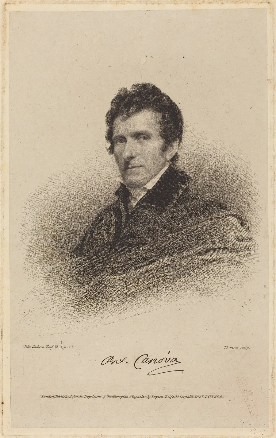 Antonio Canova by James Thomson