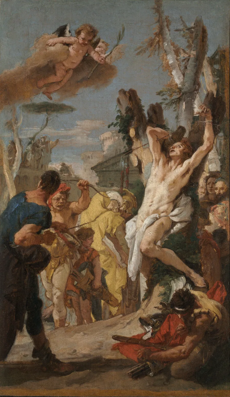 Study for "The Martyrdom of Saint Sebastian" (for the Augustinian monastery at Diessen, Germany) by Giovanni Battista Tiepolo