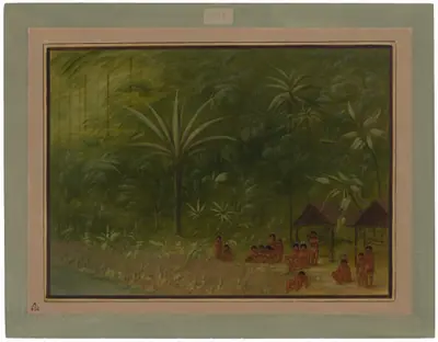 Encampment of Cocomas - Looking Ashore