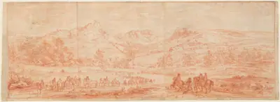 French Troops before Salins and the Surrounding Hills