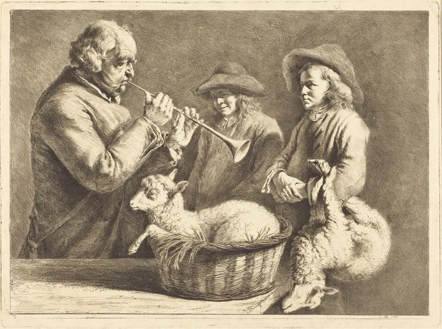 Oboe Player by Jean-Jacques de Boissieu
