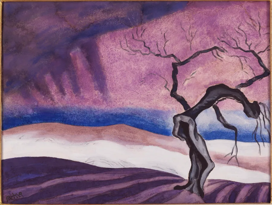 Death by Oscar Bluemner, born Prenzlau, Germany 1867-died South Braintree, MA 1938