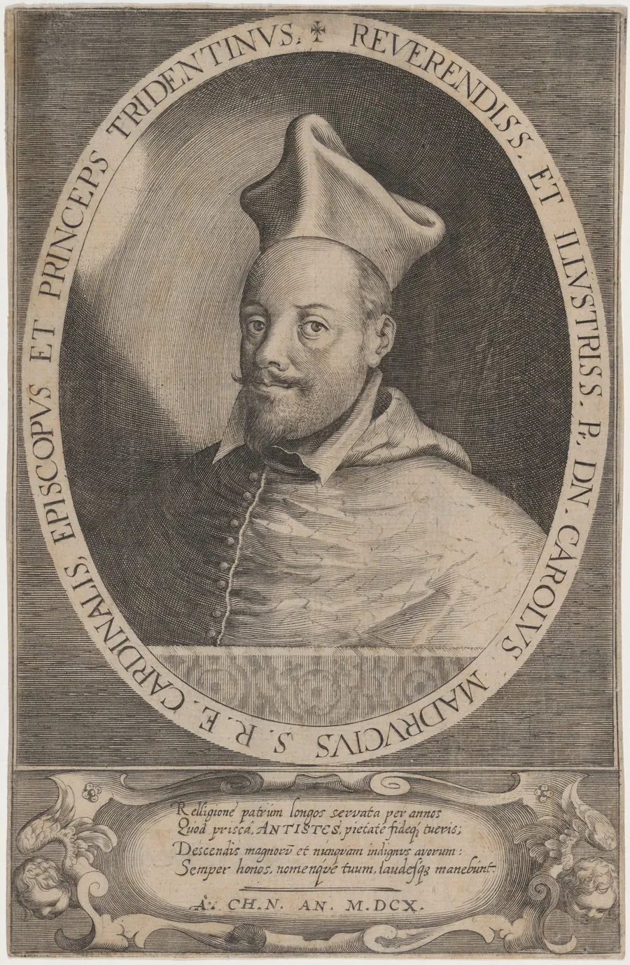 Cardinal Carolus Madrucius by Unknown 19th Century