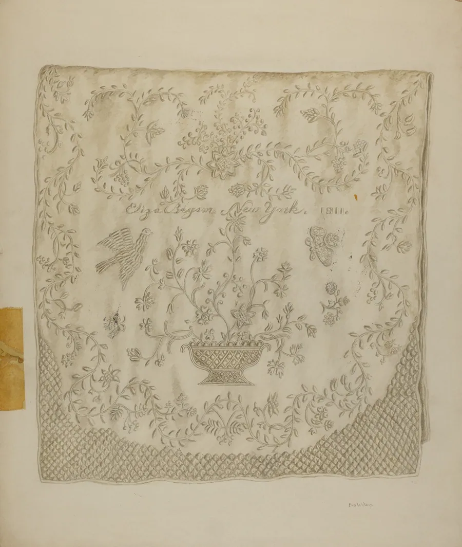 Padded Quilt by Eva Wilson
