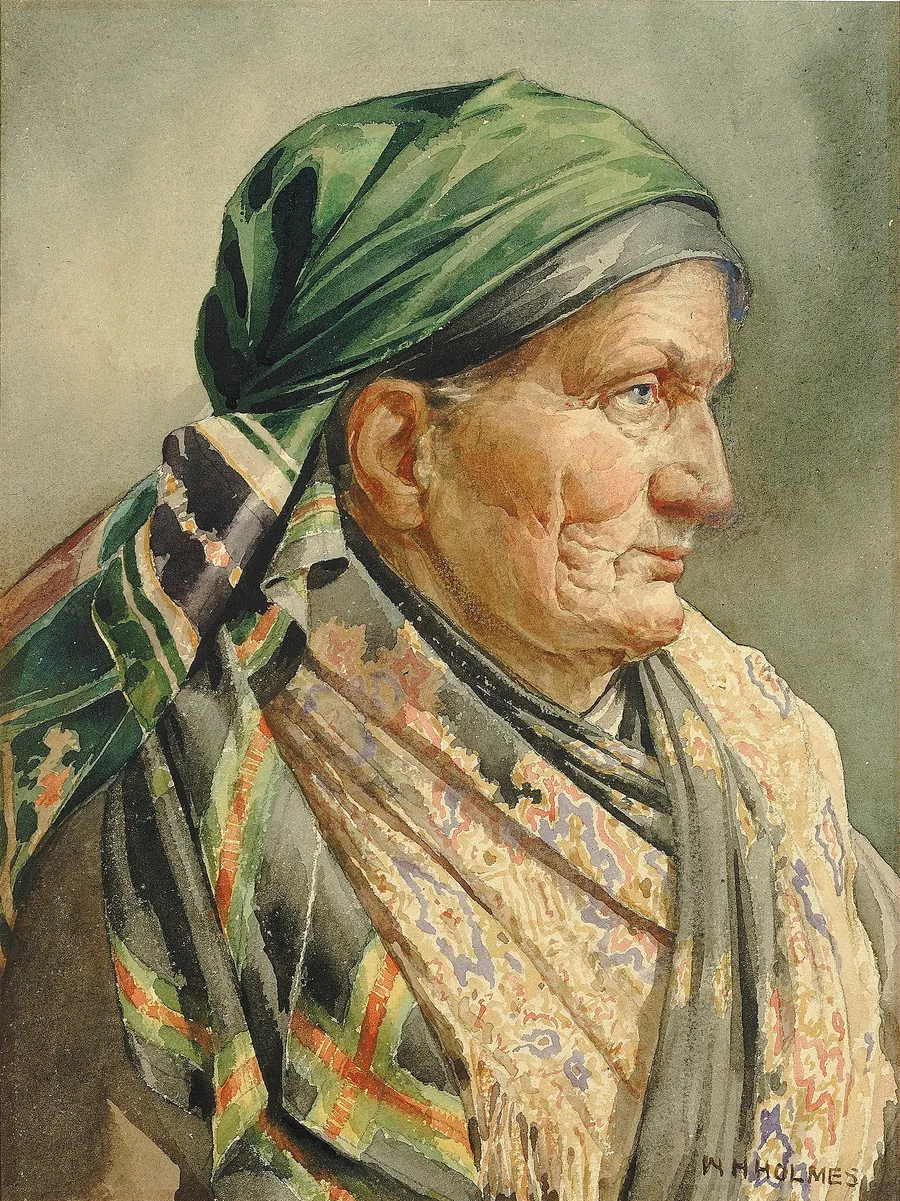 Munich Model by William Henry Holmes, born Cadiz, OH 1846-died Royal Oak, MI 1933