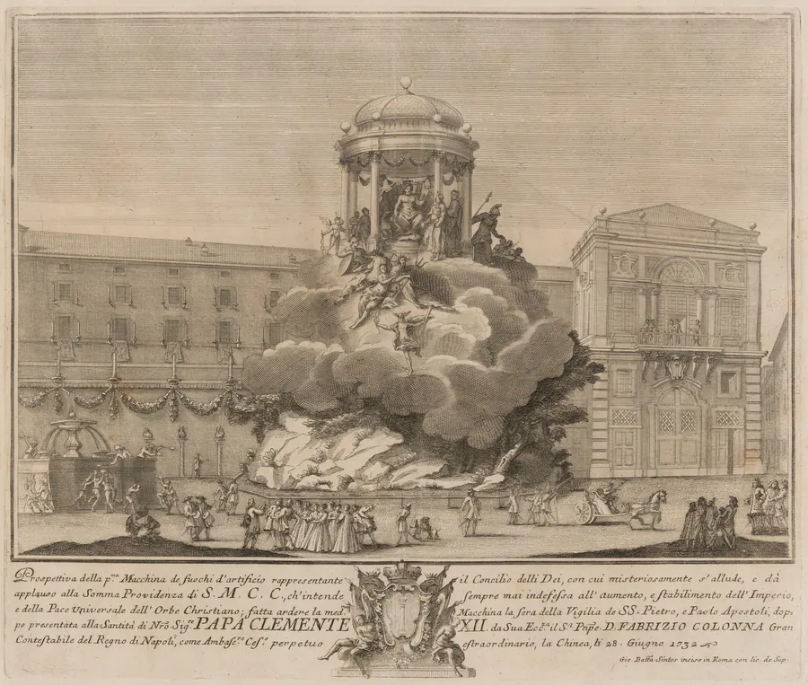 The Prima Macchina for the Chinea of 1732: The Council of the Gods by Giovanni Battista Sintes