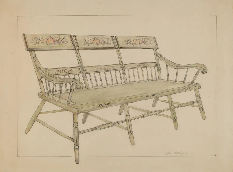 Settee by Rosa Burger