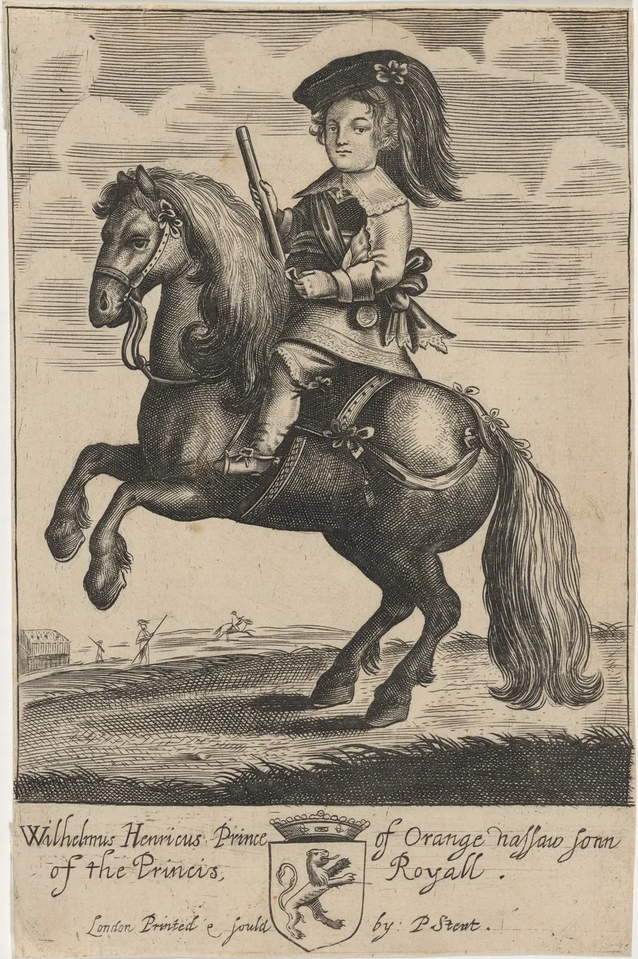 William III as Prince of Orange on Horseback by Unknown 19th Century