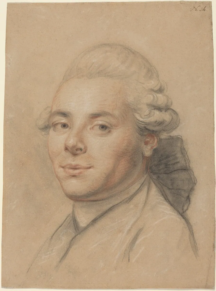 Head of a Gentleman [recto] by Joseph Ducreux