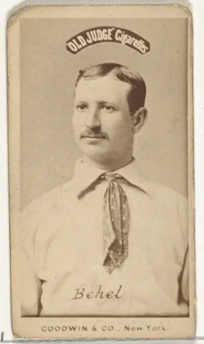Stephen Arnold Douglas "Steve" Behel, New York Metropolitans, from the Old Judge series (N172) for Old Judge Cigarettes
