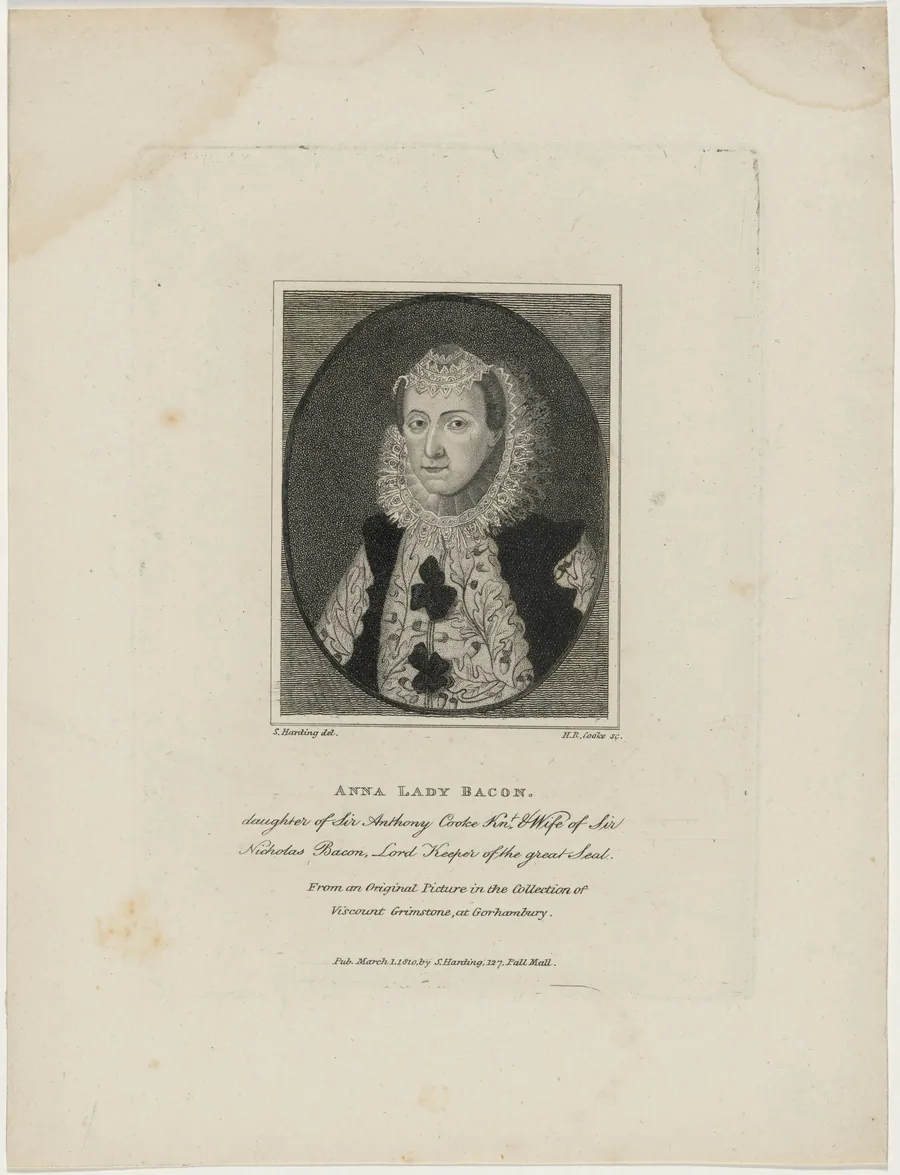 Anna, Lady Bacon, Daughter of Sir Anthony Cooke and Wife of Sir Nicolas Bacon by Henry Richard Cook