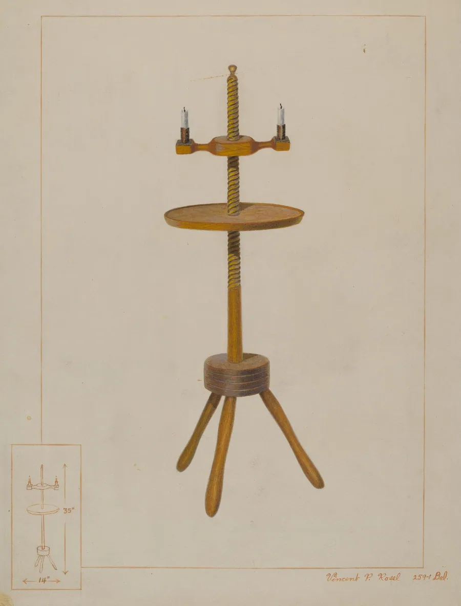 Maple Candlestand by Vincent P. Rosel