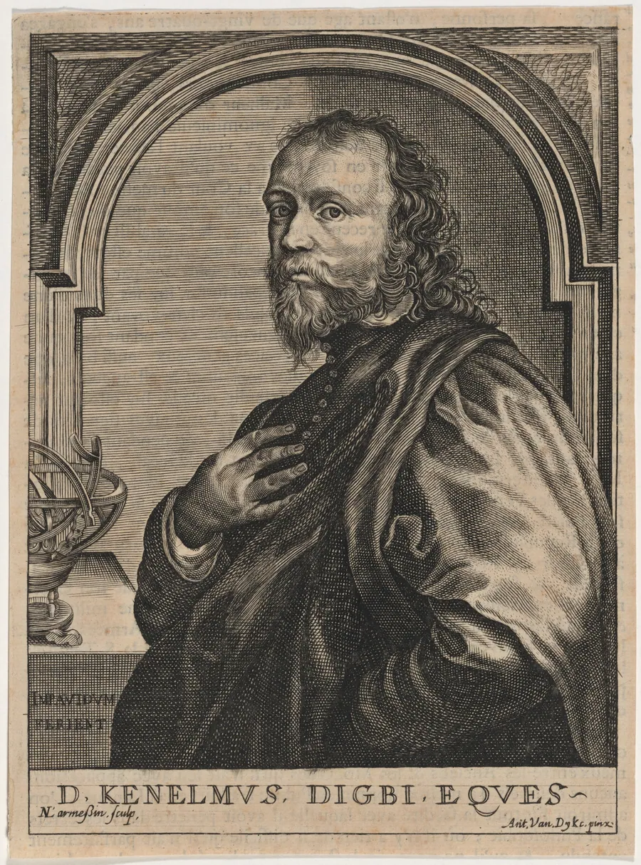 Sir Kenelm Digby, Author and Diplomatist by Nicolas de Larmessin IV