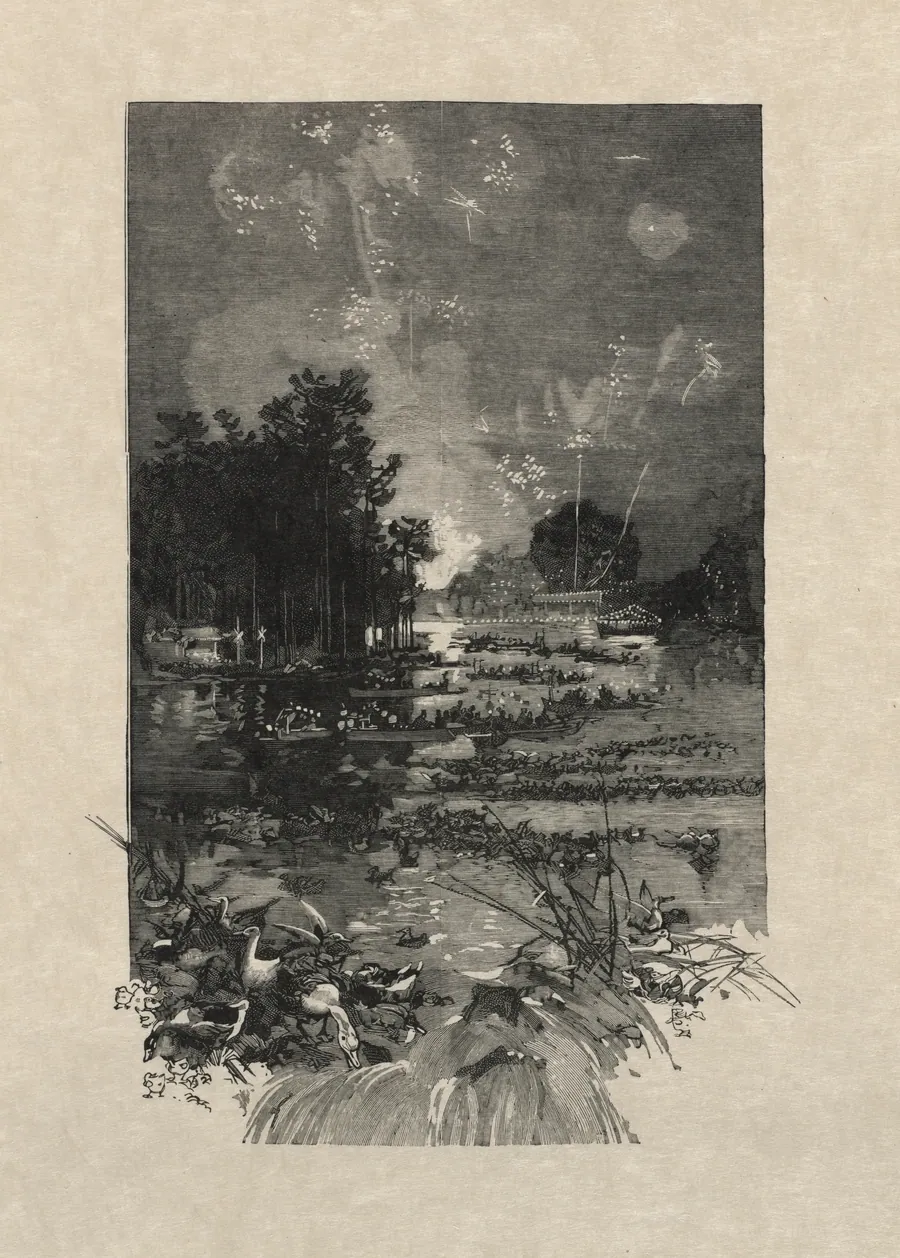 The Festival for the victims of duty by Auguste Louis Lepère